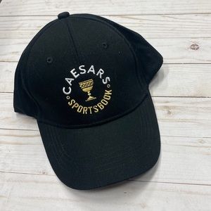 Caesar’s Palace Las Vegas sports book baseball hat cap black NEW NWT